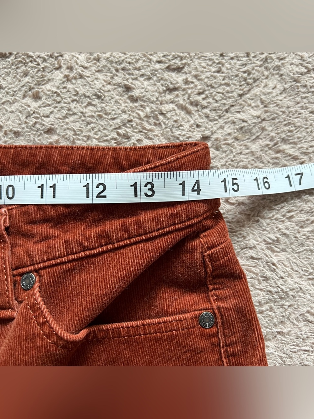 Talbots Corduroy Straight Leg Pants Preppy Cottage Whimsical Minimalist Sz 4P - Picture 6 of 7